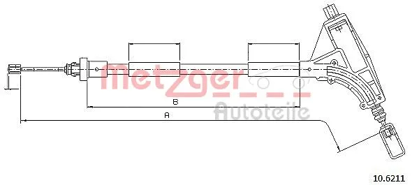 Cable Pull, parking brake (10.6211)