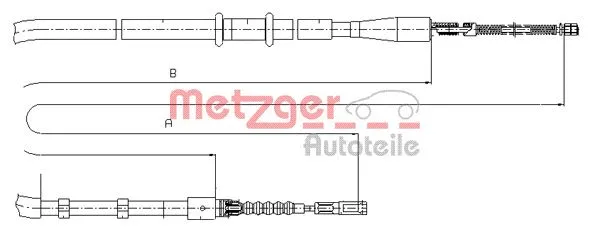 Cable Pull, parking brake (10.7503)