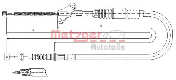Cable Pull, parking brake (17.2722)