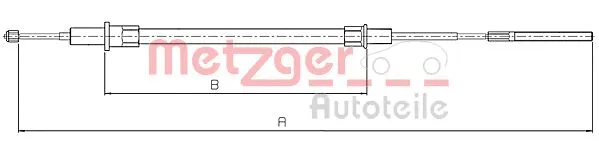 Cable Pull, parking brake (10.4153)