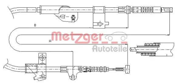 Cable Pull, parking brake (17.0235)