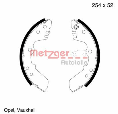 Brake Shoe Set (MG 587)