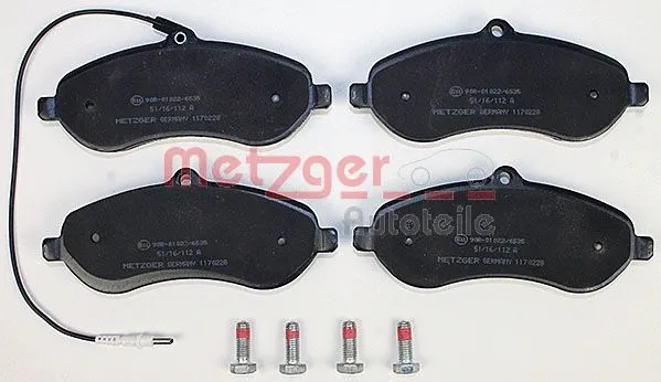 Brake Pad Set, disc brake (1170228)