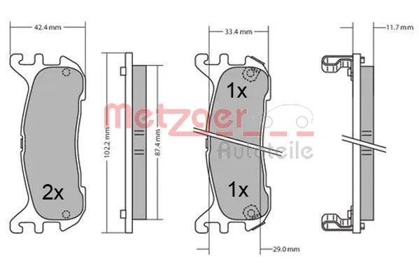 Brake Pad Set, disc brake