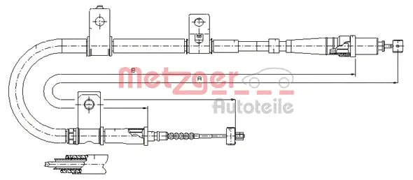 Cable Pull, parking brake (17.2550)