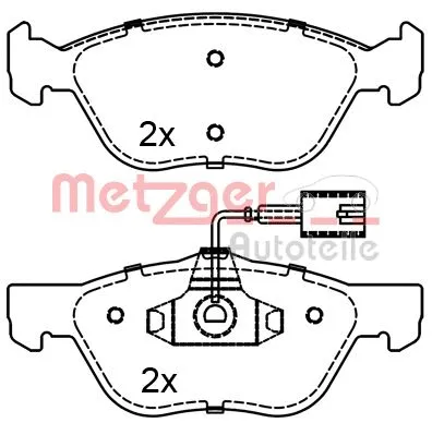 Brake Pad Set, disc brake (1170285)
