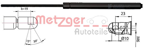 Gas Spring, boot/cargo area (2110536)