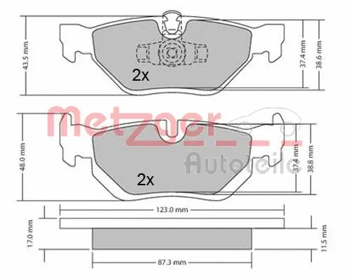 Brake Pad Set, disc brake
