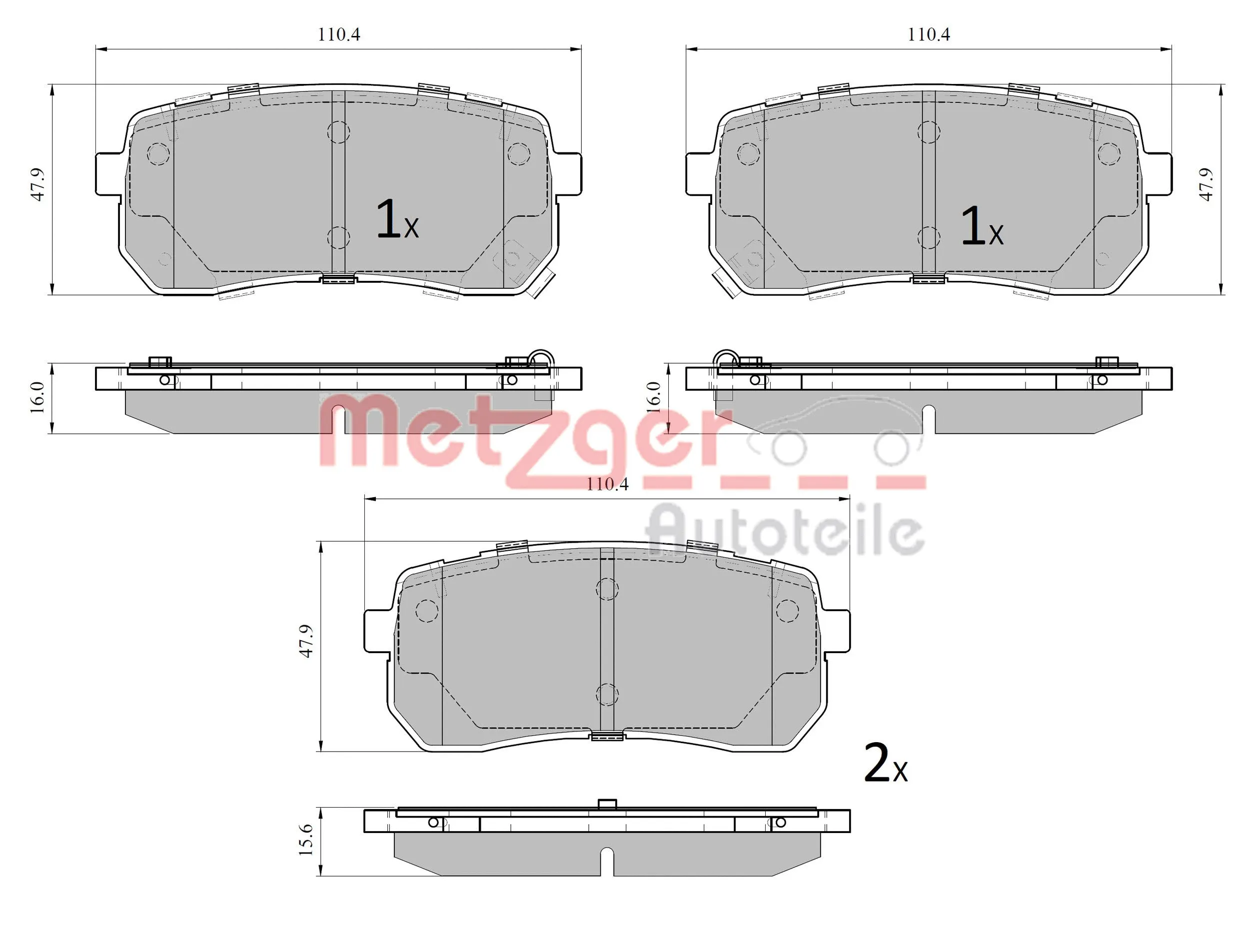 Brake Pad Set, disc brake