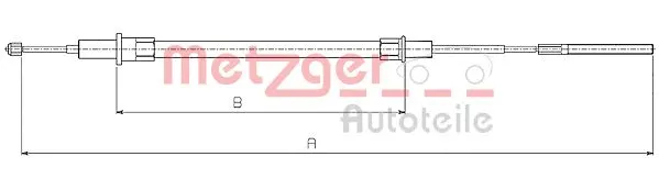 Cable Pull, parking brake (10.4154)