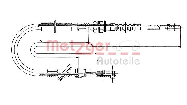 Cable Pull, clutch control (18.601)