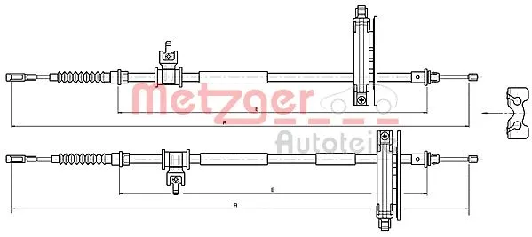 Cable Pull, parking brake (10.5359)