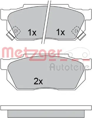 Brake Pad Set, disc brake (1170527)