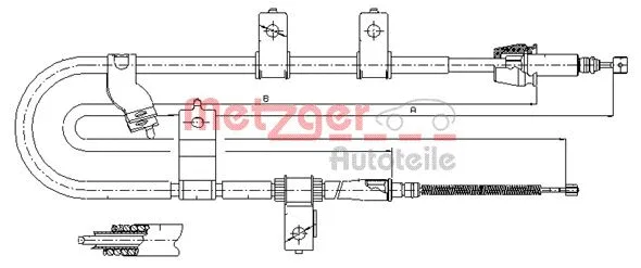 Cable Pull, parking brake (17.2565)