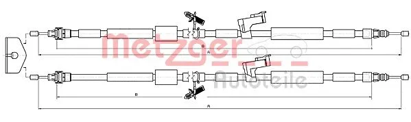 Cable Pull, parking brake (10.5452)