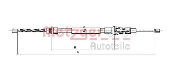 Cable Pull, parking brake (10.6853)
