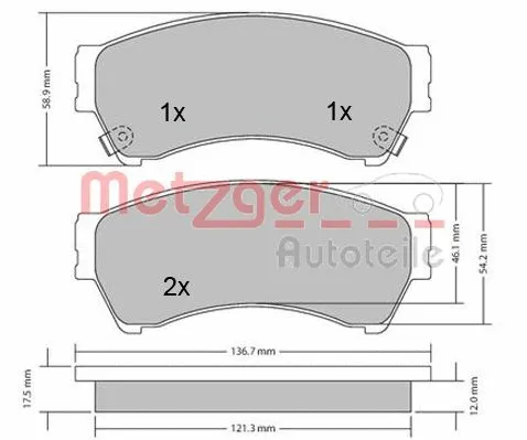 Brake Pad Set, disc brake