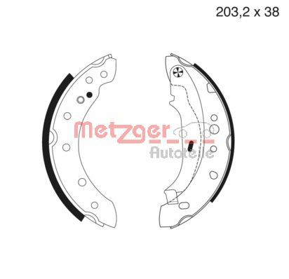 Brake Shoe Set (MG 984)