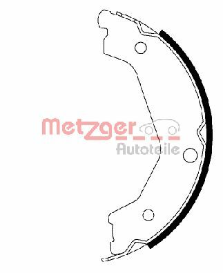Brake Shoe Set, parking brake (MG 206)