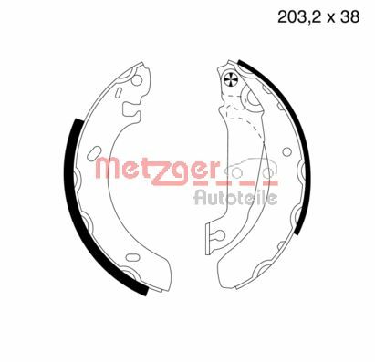 Brake Shoe Set (MG 539)