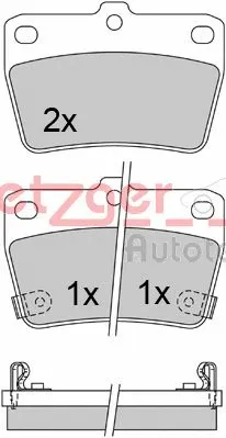 Brake Pad Set, disc brake (1170420)