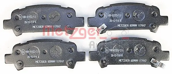 Brake Pad Set, disc brake (1170167)