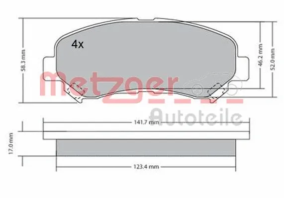 Brake Pad Set, disc brake