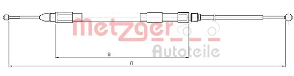 Cable Pull, parking brake (10.4232)