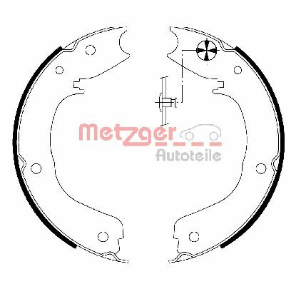 Brake Shoe Set, parking brake (MG 203)