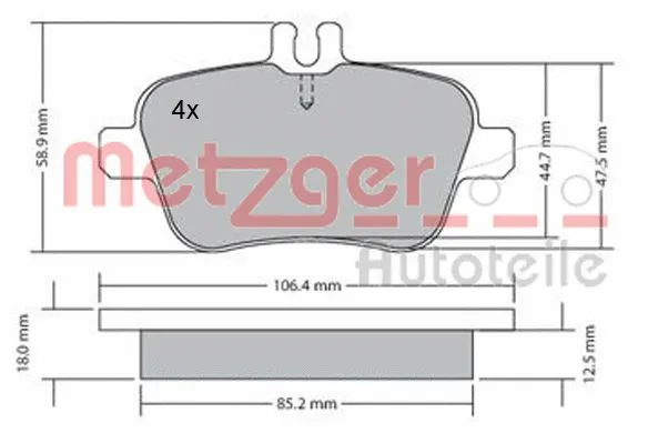 Brake Pad Set, disc brake