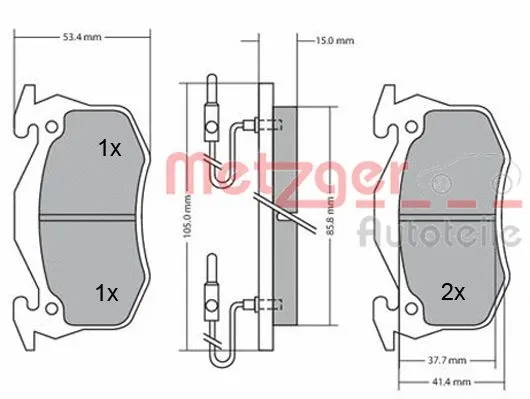Brake Pad Set, disc brake