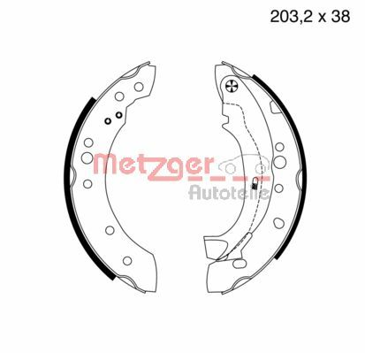 Brake Shoe Set (MG 961)