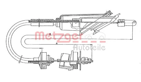 Cable Pull, clutch control (11.3011)