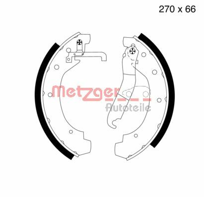 Brake Shoe Set (MG 399)