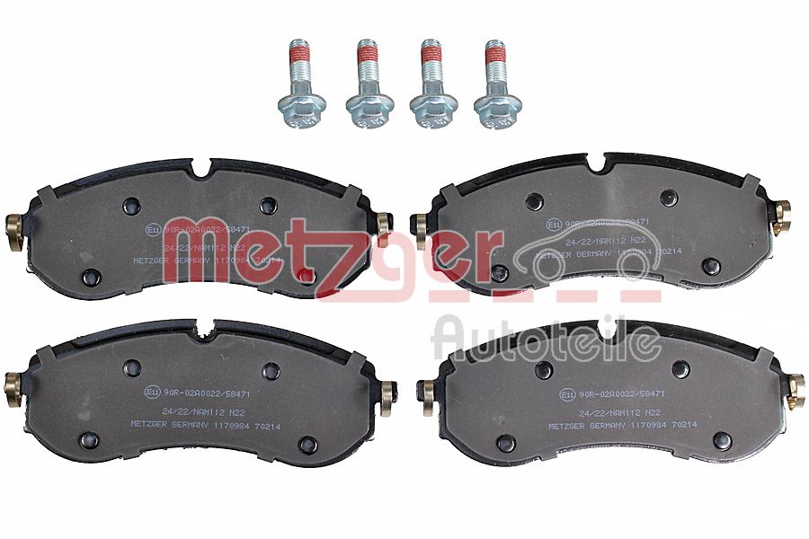 Brake Pad Set, disc brake (1170984)