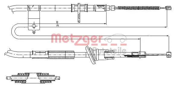Cable Pull, parking brake (17.2511)