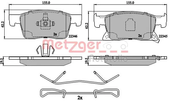 Brake Pad Set, disc brake