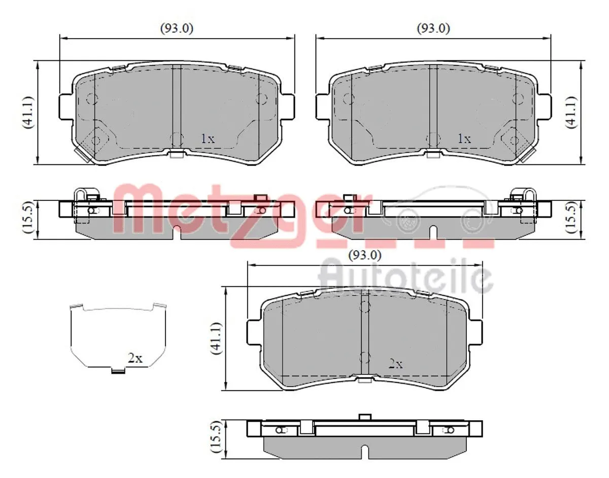 Brake Pad Set, disc brake