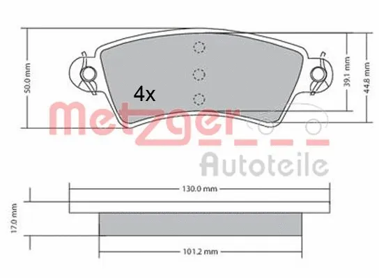 Brake Pad Set, disc brake