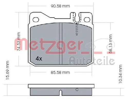 Brake Pad Set, disc brake