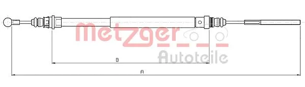 Cable Pull, parking brake (10.4735)