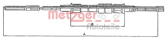 Cable Pull, parking brake (10.740)