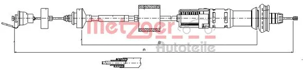 Cable Pull, clutch control (11.2154)