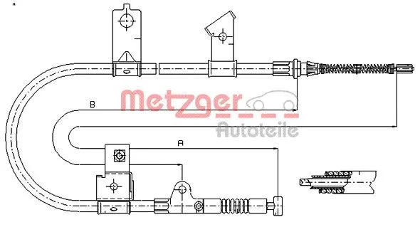 Cable Pull, parking brake (17.0001)