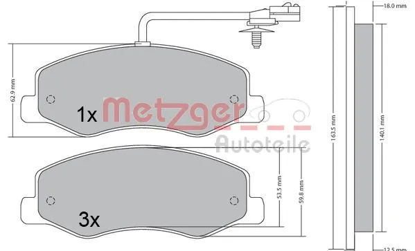 Brake Pad Set, disc brake