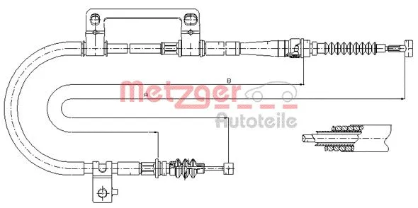 Cable Pull, parking brake (17.6043)