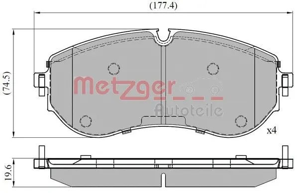 Brake Pad Set, disc brake (1170898)