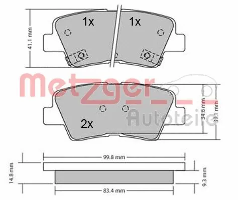 Brake Pad Set, disc brake