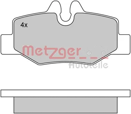 Brake Pad Set, disc brake (1170081)