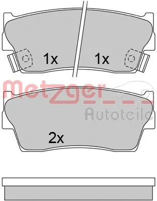 Brake Pad Set, disc brake (1170601)